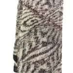 Gestrickter Schal mit aufwendigem Muster in Schwarz, Grau und Glitzer