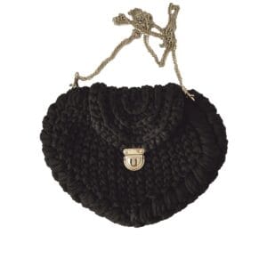 herzförmige Tasche, kleine Tasche, schwarz